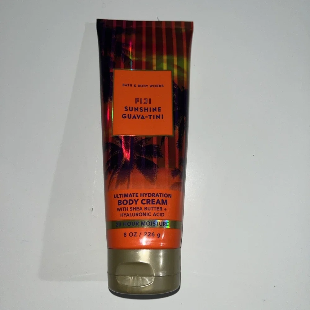 Bath & Body Works Fiji Sunshine Guava Tini Hydrating Body Cream 8 oz New